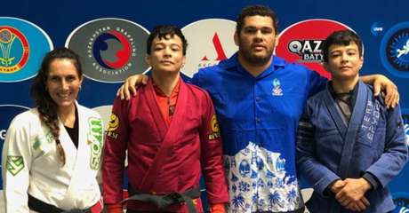 Caroline De Lazzer e Jo�o Miyao brilham no Mundial de Grappling, enquanto Paulo � desclassificado